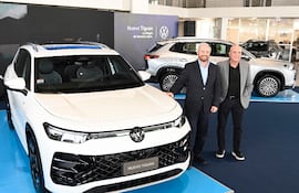 Miguel y Ricardo Carrizosa, en el lanzamiento del nuevo Tiguan.