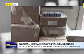 Video: Incautan mercaderías por valor millonario