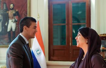 En declaraciones a la prensa, Al Hashimy destacó que en los últimos años el intercambio entre Emiratos Árabes Unidos y Paraguay ha crecido casi un 180%.