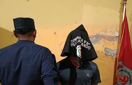 Alexander De Jesús Villasanti, suboficial de Policía detenido por herir de tiro en el pie a su hermano.