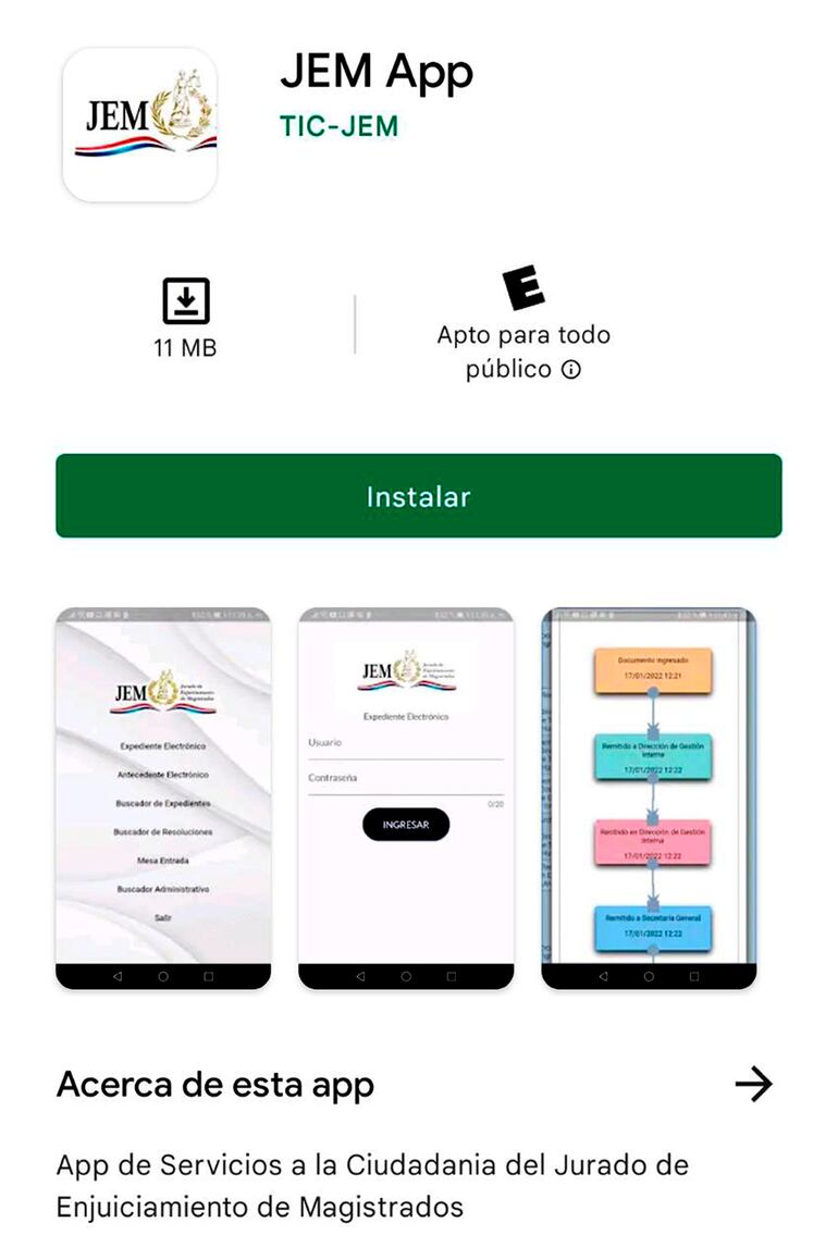 La App que lanzó el Jurado de Enjuiciamiento de Magistrados se puede encontrar en las tiendas APP Store y Play Store.
