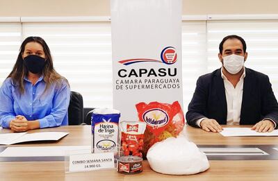 Patricia Dávalos y Alberto Sborovsky presentaron de manera virtual la promoción que rige desde hoy, en todos los supermercados socios de Capasu, en todo el país.