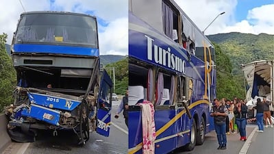 Accidente de bus paraguayo en el Estado de Paraná, Brasil