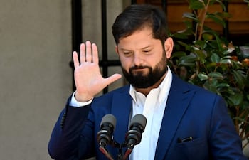 El presidente de Chile, Gabriel Boric