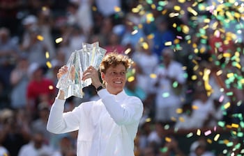 Jannik Sinner (24 años), campeón en Indian Wells.