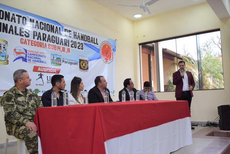 El presidente de la Federación Paraguaya de Handball , Nadyr Figueredo