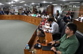Pleno de la Junta Municipal. En la sesión de este miércoles, los cartistas y aliados salvaron al intendente Bello.