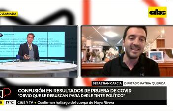 Sebastián García dio negativo a prueba COVID-19
