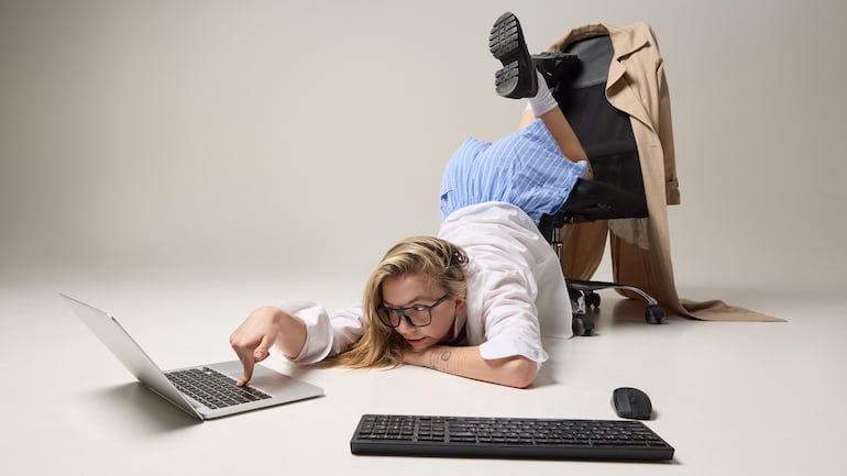 Concepto de estrés laboral.