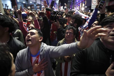 Júbilo en Asunción por la victoria de Paraguay.