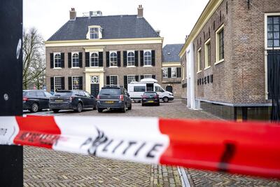 Vista exterior del museo de arte e historia Drents Museum en Assen, países Bajos, 25 de enero de 2025. El museo está cerrado todo el fin de semana después de una explosión y el robo de valiosas piezas de arte.