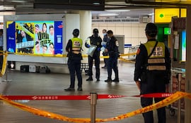 Lugar donde ocurrió el atentado en Taipei.