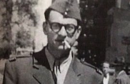 Edgar Morin en 1945 en Berlín.