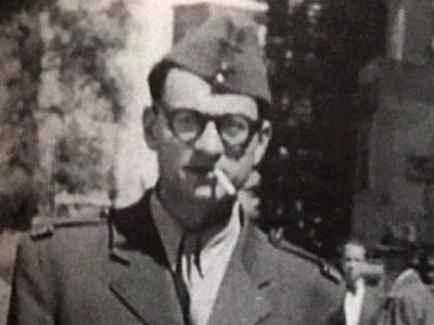 Edgar Morin en 1945 en Berlín.