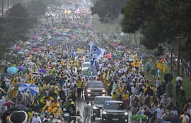 Manifestación en apoyo a Jair Bolsonaro en Brasilia