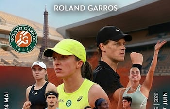 Roland Garros 2026 será del domingo 24 de mayo al 7 de junio.