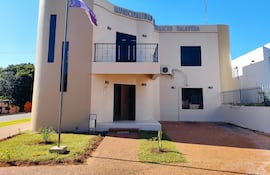 Fachada de la Municipalidad de Natalicio Talavera.