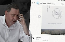 Chats confirman “gestión” de senador Zacarías Irún.