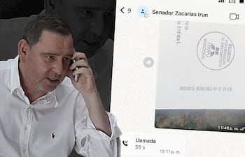 Chats confirman “gestión” de senador Zacarías Irún.