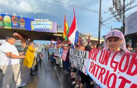 La marcha campesina comenzó a las 8:00 desde el ex Seminario Metropolitano.