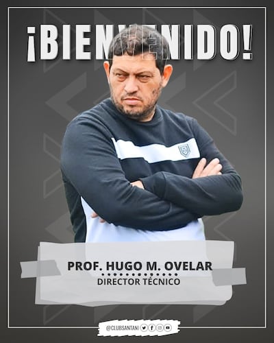 Hugo Marcelo Ovelar, nuevo director técnico del Deportivo Santaní.