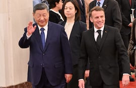 l presidente de Francia, Emmanuel Macron, se reúne en Pekín con su homólogo de China, Xi Jinping
