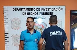 Carlos Celino Recalde, detenido.