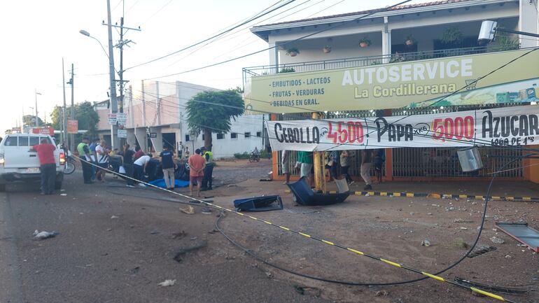 accidente en Acceso Sur