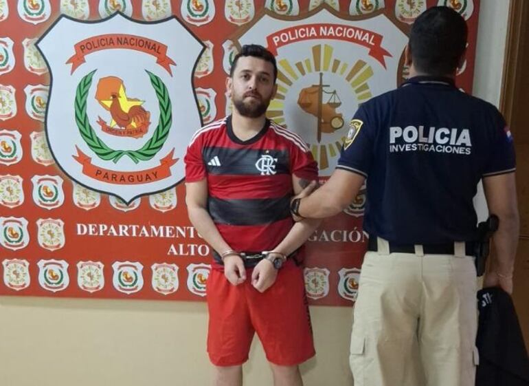 Joel Arcilio Alcaraz Álvarez, detenido.