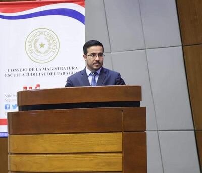 Rodrigo Estigarribia, juez penal de garantías de Delitos Económicos.