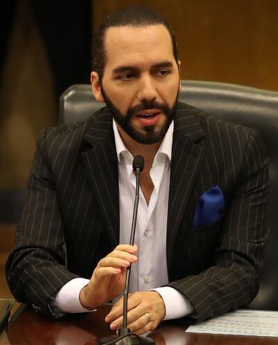 El presidente de El Salvador, Nayib Bukele