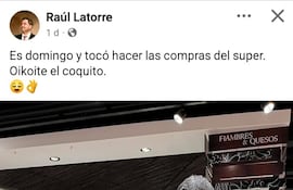Latorre intentó hacerse del simpático, pero fue escrachado en redes.