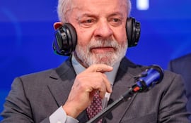 Luiz Inacio Lula da Silva, presidente de Brasil, durante una conferencia en Hannover, Alemania.