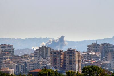 Bombardeo israelí en las afueras de la localidad de Tyre, en el sur del Líbano.