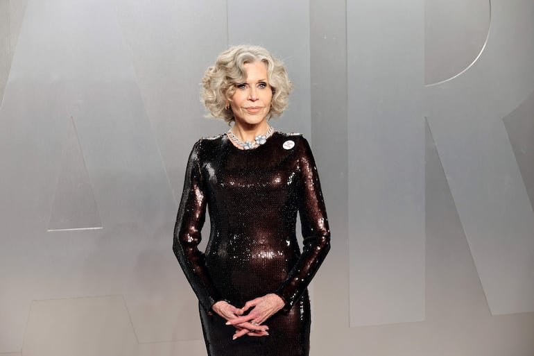 Increíble cómo luce Jane Fonda a sus 88 años. (EFE/EPA/NINA PROMMER)
