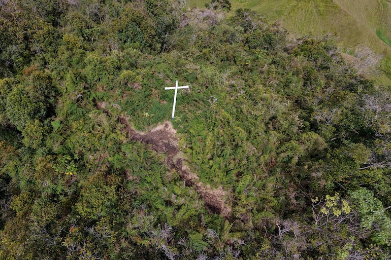 El Cerro Gordo de La Unión, Antioquia, donde ocurrió la tragedia del Chapecoense.  
