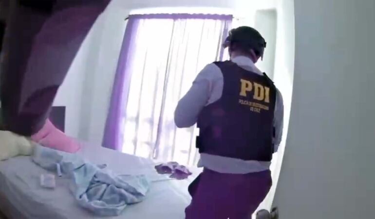 Una de las habitaciones donde eran sometidas nuestras compatriotas en Chile.