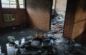 En estas condiciones quedó el Colegio Nacional de Eusebio Ayala.