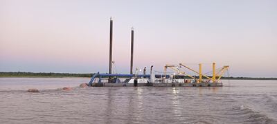 Bajante del Río Paraguay.