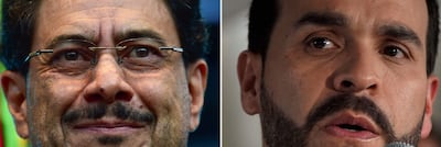 El izquierdista Iván Cepeda y el ultraderechista Abelardo de la Espriella.