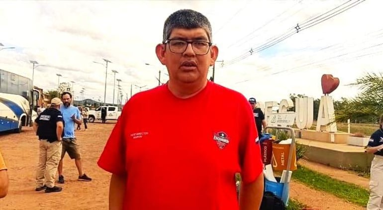 Uno de los responsables del grupo Escuadrón Rojo, Martín Sanabria Escobar.