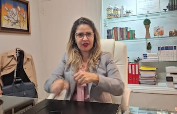 Cecilia Pérez abogada defensora en la causa que investiga a Mario Abdo Benítez y sus ministros.
