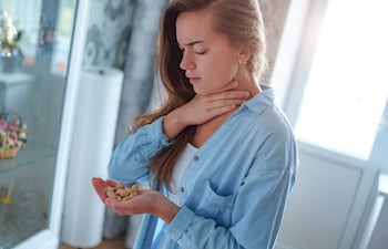 Concepto de alergias alimentarias.