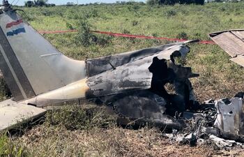 Accidente aereo en Loma Plata