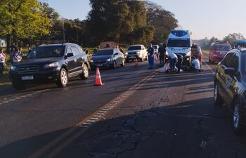 Lugar donde ocurrió el accidente en el que perdieron la vida dos jóvenes mujeres.