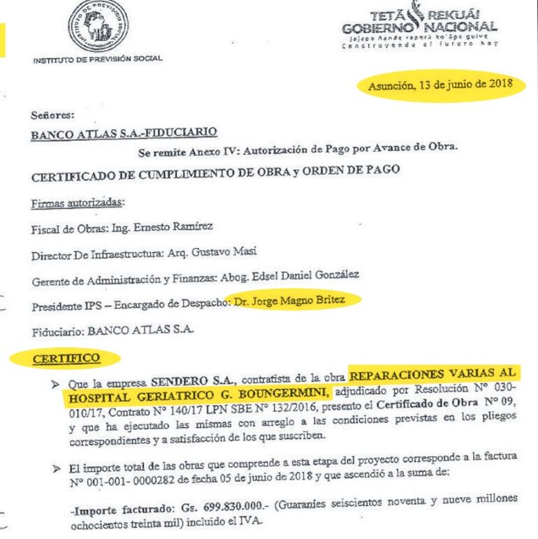 Documentos destruyeron de forma reiterada la farsa montada en torno al fideicomiso del IPS.