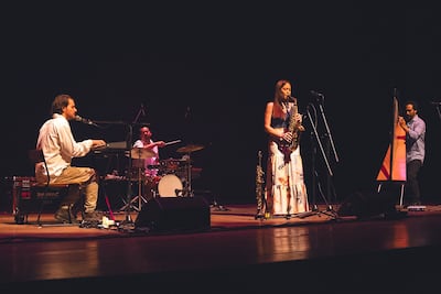 Concierto a cargo de Juanjo Corbalán Cuarteto, en el Teatro Municipal, Ignacio A. Pane.
