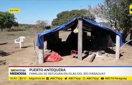 Puerto Antequera: Familias se refugian en islas del río Paraguay