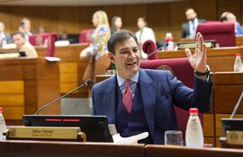 Senador colorado cartista, Silvio "Beto" Ovelar, presidente de la Comisión Bicameral de Presupuesto del Congreso.
