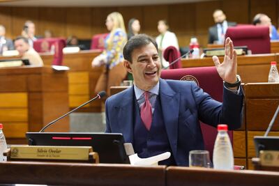 Senador colorado cartista, Silvio "Beto" Ovelar, presidente de la Comisión Bicameral de Presupuesto del Congreso.